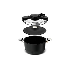Autocuiseur 6l inox noir - P4810700 - Clipso Minut Tempo - SEB