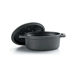 Lacor cocotte ovale en fonte émaillée - 31 cm