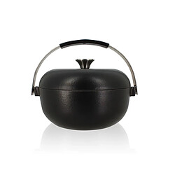 Cocotte ronde en fonte avec émail 24cm noir - 7930205 - Olaf - OGO
