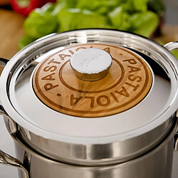 Marmite inox 20cm + couvercle - 011204020520 - LAGOSTINA