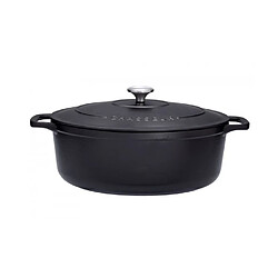 Cocotte ovale en fonte émaillée 33cm noire sublime - PUC473301 - CHASSEUR