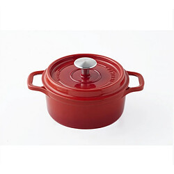 Cocotte ronde en fonte émaillée 22cm rubis - 402220 - INVICTA