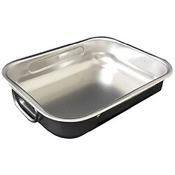 Steel pan Plat à four inox rectangulaire - 25 x 19 cm