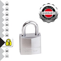 Master Lock 629EURQ Pack de 4 Cadenas Marins avec Clés, Gris, 3,4 x 2 x 1 cm