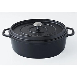 Daubière en fonte émaillée 29cm noir mat - PUV403291 - INVICTA