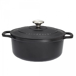 Cocotte ronde en fonte émaillée 10cm noir sublime - PUC471001 - CHASSEUR