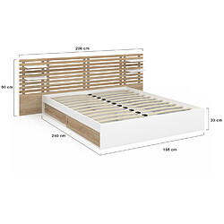 Acheter Idmarket LIT SAVANA TETE DE LIT 160X200