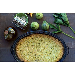 Cocotte ovale en acier carbon 38x26cm - 0508 - Roaster Graniteware - WARMCOOK pas cher
