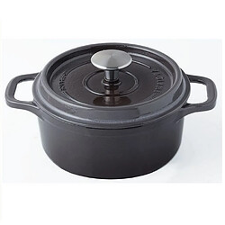 Cocotte ronde en fonte émaillée 20cm taupe - 402207 - INVICTA
