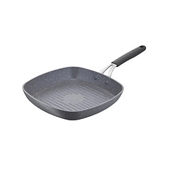 Poêle grill 26x26cm aluminium - 012163040926 - Tempra Minéral - LAGOSTINA