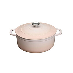 Cocotte ronde en fonte émaillée 28cm champagne - PUC472801A - CHASSEUR