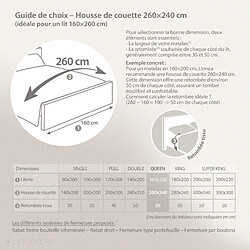 Linnea Housse de couette satin de coton Enzo pas cher