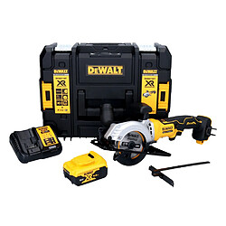 DeWalt DCS 571 P1 Scie circulaire portative sans fil 18 V 115 mm Brushless + 1x batterie 5,0 Ah + chargeur + TSTAK
