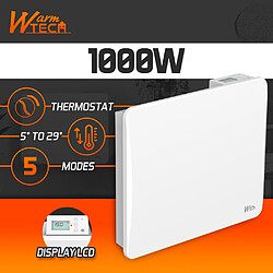 Warm Tech Radiateur inertie céramique 1000 W - IP24 - Fil pilote 6 ordres