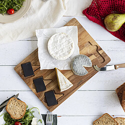 Avis Livoo Plateau à fromage avec couteau en bois d'acacia