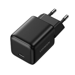 Chargeur Ugreen X513 30?W GaN 1x USB-C avec Câble USB-C 1?m Noir pas cher