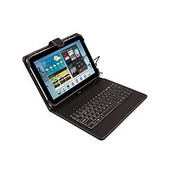 Silver HT SILVERHT - Étui universel avec clavier pour tablettes de 9 à 11 pouces lettre Ñ. Noir