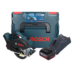 Bosch GKM 18V-50 Professional Scie circulaire portative pour le métal sans fil 18 V 136 mm Brushless + 1x batterie 5,0 Ah + chargeur + L-Boxx