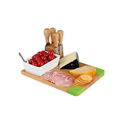 Livoo Plateau en bambou pour apéritif et fromage - 10 pièces