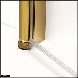 Acheter OTITEC Porte de Douche Battante Simple - 70 x 195 cm | GOLYA - Laiton Brossé