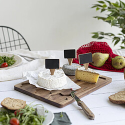 Livoo Plateau à fromage avec couteau en bois d'acacia