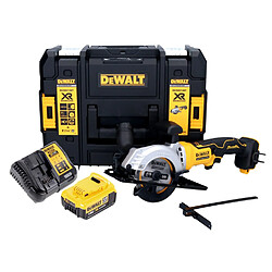 DeWalt DCS 571 M1 Scie circulaire portative sans fil 18 V 115 mm Brushless + 1x batterie 4,0 Ah + chargeur + TSTAK