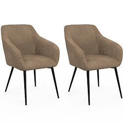 Idmarket FAUTEUILS DE TABLE JANY