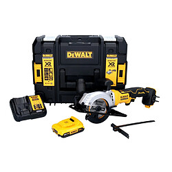 DeWalt DCS 571 D1 Scie circulaire portative sans fil 18 V 115 mm Brushless + 1x batterie 2,0 Ah + chargeur + TSTAK
