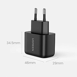 Avis Chargeur USB-C Ugreen 25W + Câble USB-C 2M Noir