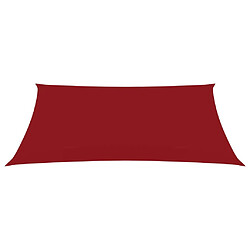 Helloshop26 Voile toile d'ombrage parasol tissu oxford rectangulaire 3,5 x 4,5 m rouge 02_0009647