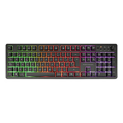 Mars Gaming MCPWXES clavier Souris incluse FR sans fil +USB QWERTY Espagnole Noir