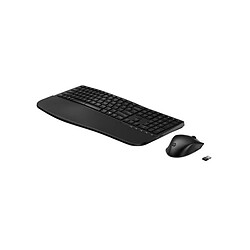 clavier et souris HP 680 Comfort Noir Espagnol Qwerty