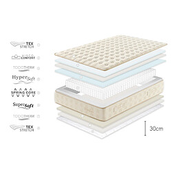 Moonia Matelas Magnifique - 150X190 cm pas cher