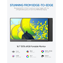 Arzopa Monitor 16.1' LED-Ecran Portable Z1C