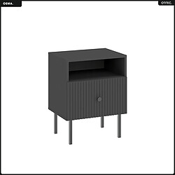 Otitec Table de chevet tiroir - Noir