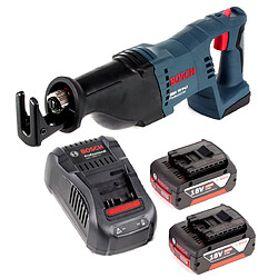 Bosch GSA 18 V-Li Scie sabre sans fil 18V + 2x batterie 4,0Ah + chargeur