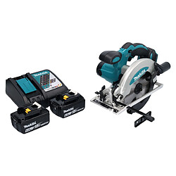 Makita DSS 610 RG scie circulaire sans fil 18 V 165 mm + 2x batterie 6,0 Ah + chargeur