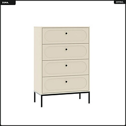 Otitec Commode design 4 tiroirs - Noir