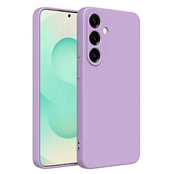 Htdmobiles Coque pour Samsung Galaxy S25 Plus 5G - housse etui silicone gel fine + film ecran - MAUVE