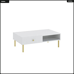 OTITEC Table basse - H.35 x L.102 x P.67 - OMSA - GOLD