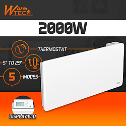 Warm Tech Radiateur inertie céramique 2000 W - IP24 - Fil pilote 6 ordres.
