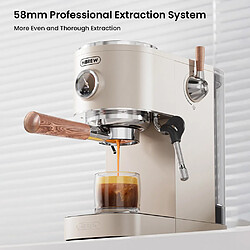 Machine à Café Semi-Automatique HiBREW H13 - Écran Tactile - Pression 20 Bars - Modes de Préparation Multifonctions pas cher