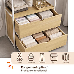 Acheter Idmarket DRESSING DETROIT BLANC ET BOIS