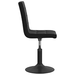 Acheter Decoshop26 Lot de 4 chaises de salle à manger siège pivotant hauteur réglable en velours noir DEC025383