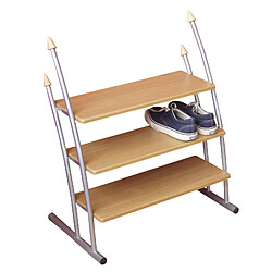 Decoshop26 Étagère à chaussures 3 niveaux - Bois