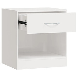 Avis Decoshop26 lot de 2 tables de chevet - Blanc