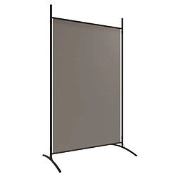 Decoshop26 Séparateur de pièce cloison 5 panneaux 433 x 180 cm en tissu anthracite et fer DEC030933 pas cher