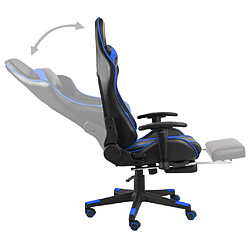 Decoshop26 Siège gamer - Bleu pas cher