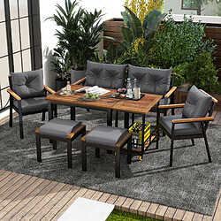 Ensemble table & chaises OKWISH