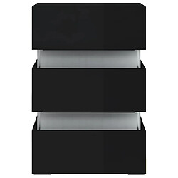 Avis Decoshop26 Table de chevet LED - Noir